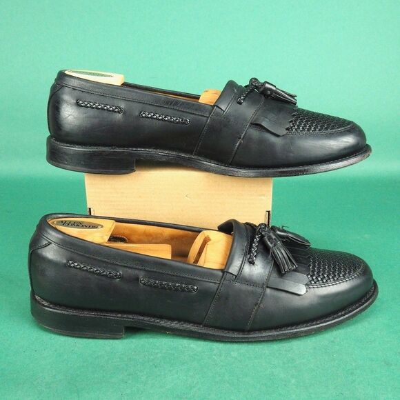 Allen Edmonds Cody Woven Black Leather Tassel Loafer Kiltie Men Size 11 C Narrow main image 8